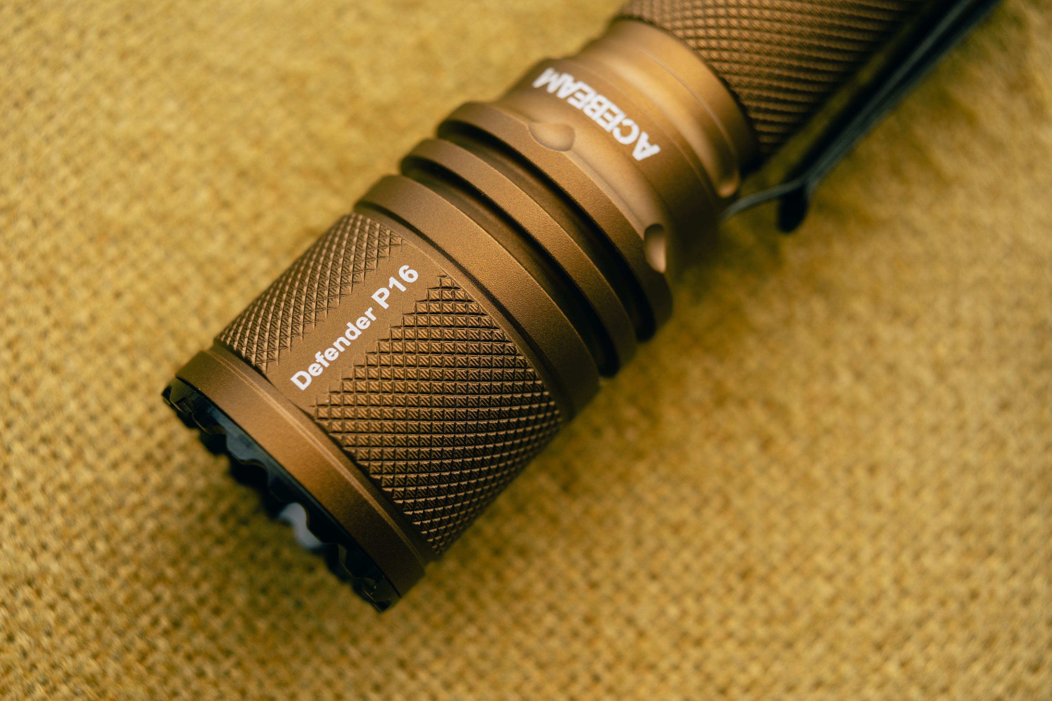 Desert Bronze - Tactical Defender P16 Dual Switch / Acebeam® & Maratac® Collab Flashlight - CC Exclusive!