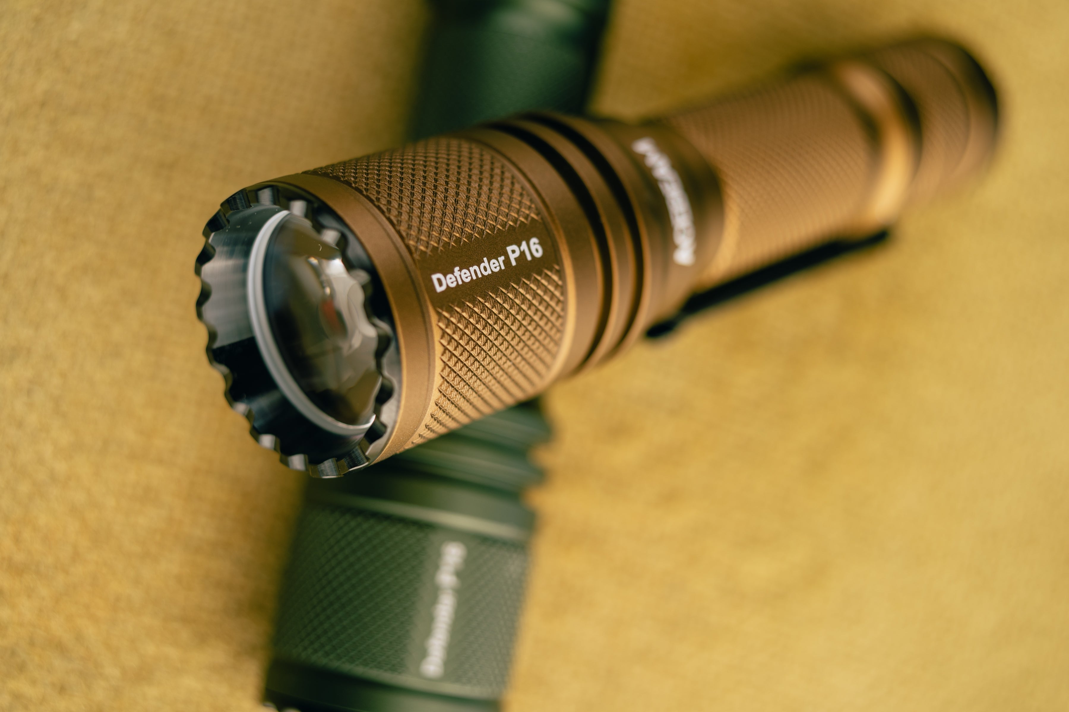 Desert Bronze - Tactical Defender P16 Dual Switch / Acebeam® & Maratac® Collab Flashlight - CC Exclusive!