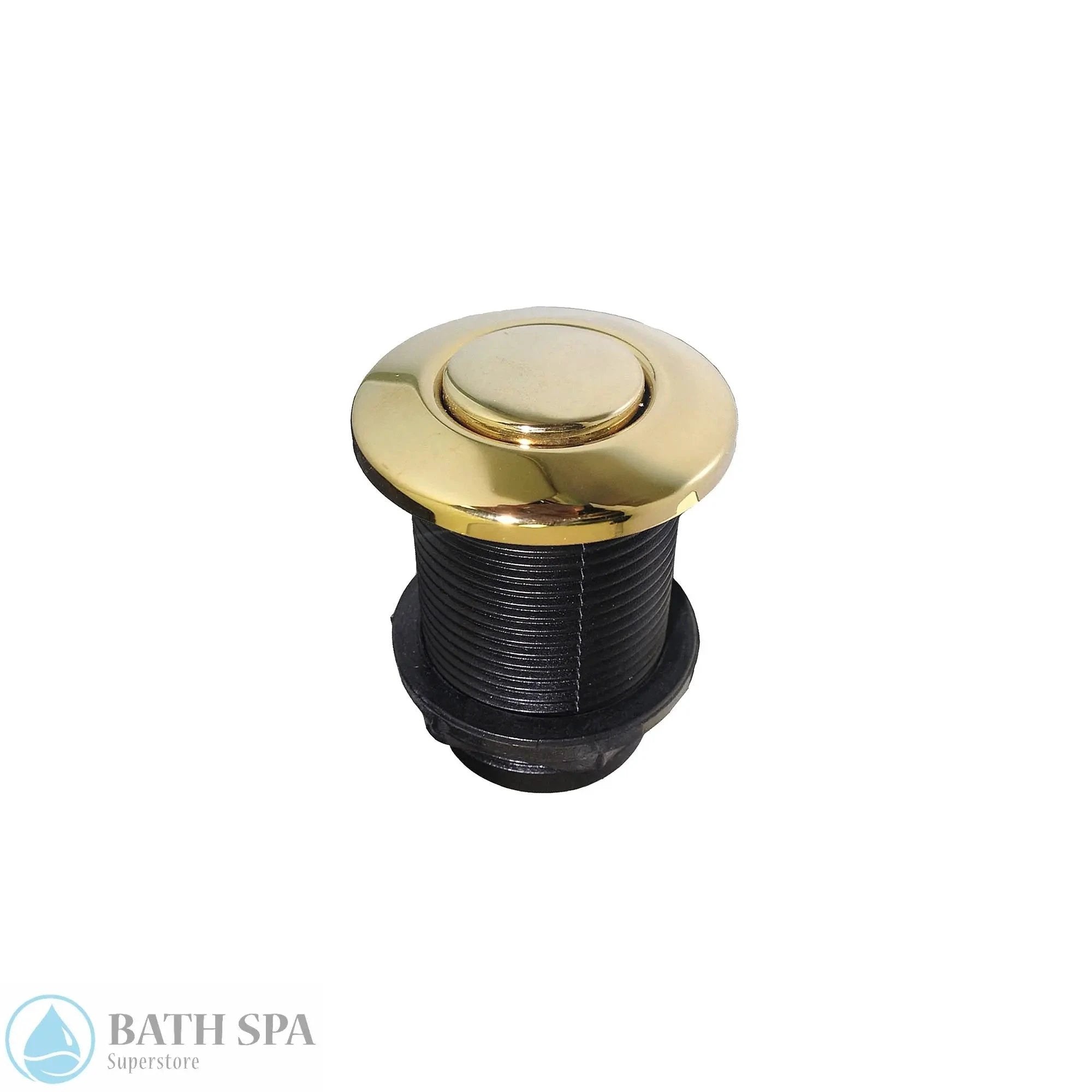 Balboa Air Button Metal Trim [Polished Brass] (18030-PB) Bath Parts: Bath Air Buttons (Balboa) LG15-MPB
