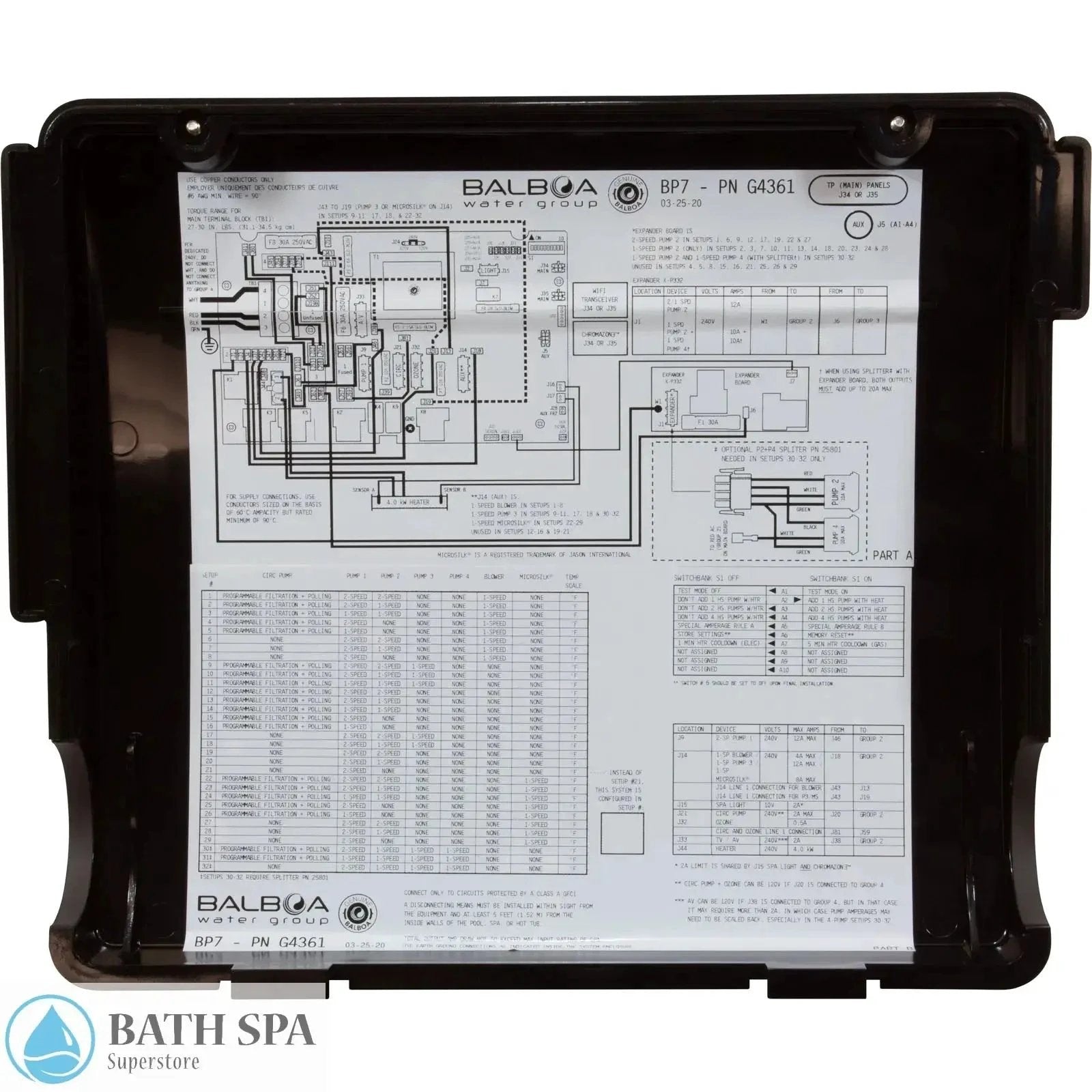Balboa, BP7 4.0kW Control [VS510SZ] Retrofit Kit (54371HC2) [G6405] Spa Parts: Spa Control Systems (Balboa) OPTIMIZE_BACKUP_PRODUCT_G6405-01-DIAGRAM_79187b4c-50cd-47e3-a434-4075c5c02f9b