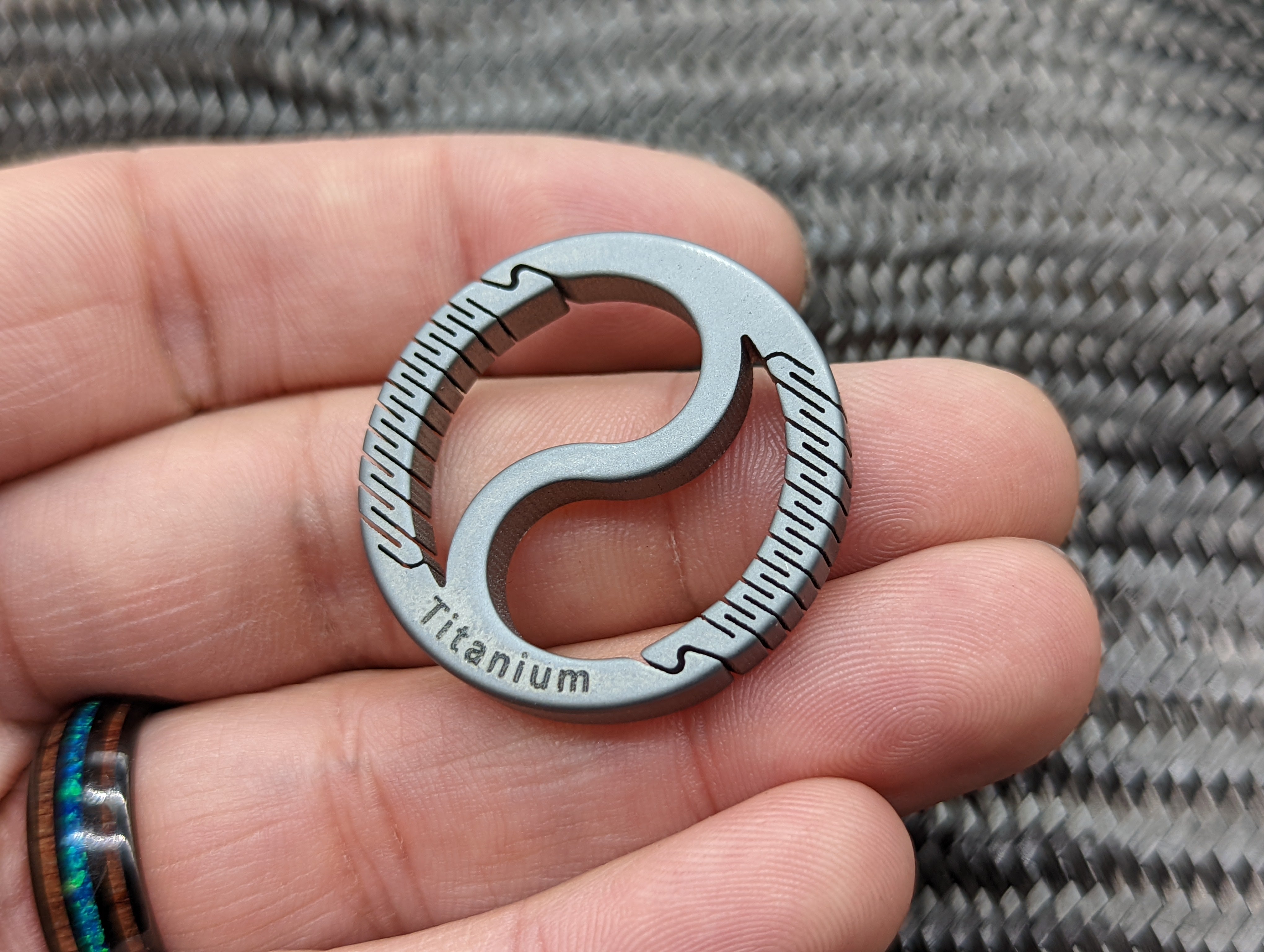 Dual Titanium Living Spring Ring