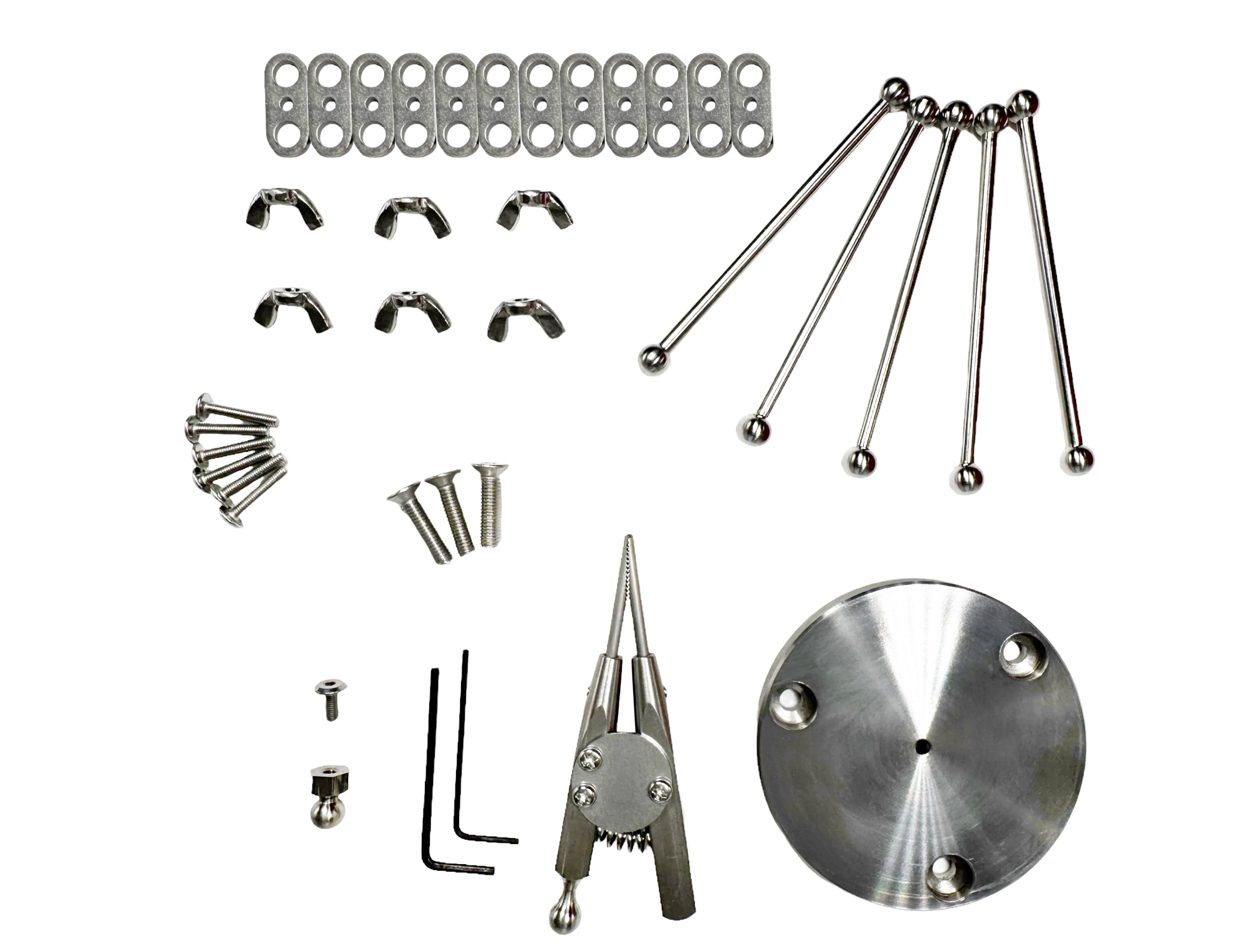 GIGA DIY Hobby Hand Kit - Stainless Steel & Titanium By Maratac®