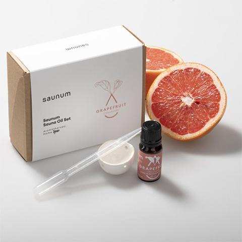 Amerec Saunum Aroma Oil Set Grapefruit Aroma with Reservoir, 10ml