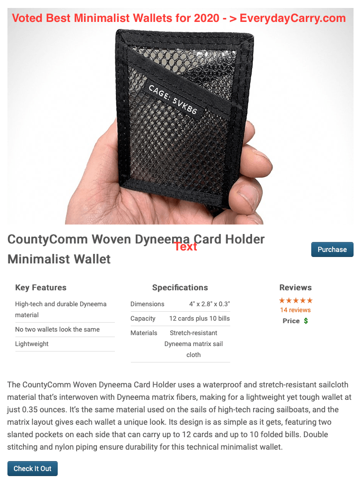 Woven Armada-Weave Matrix Card Holder