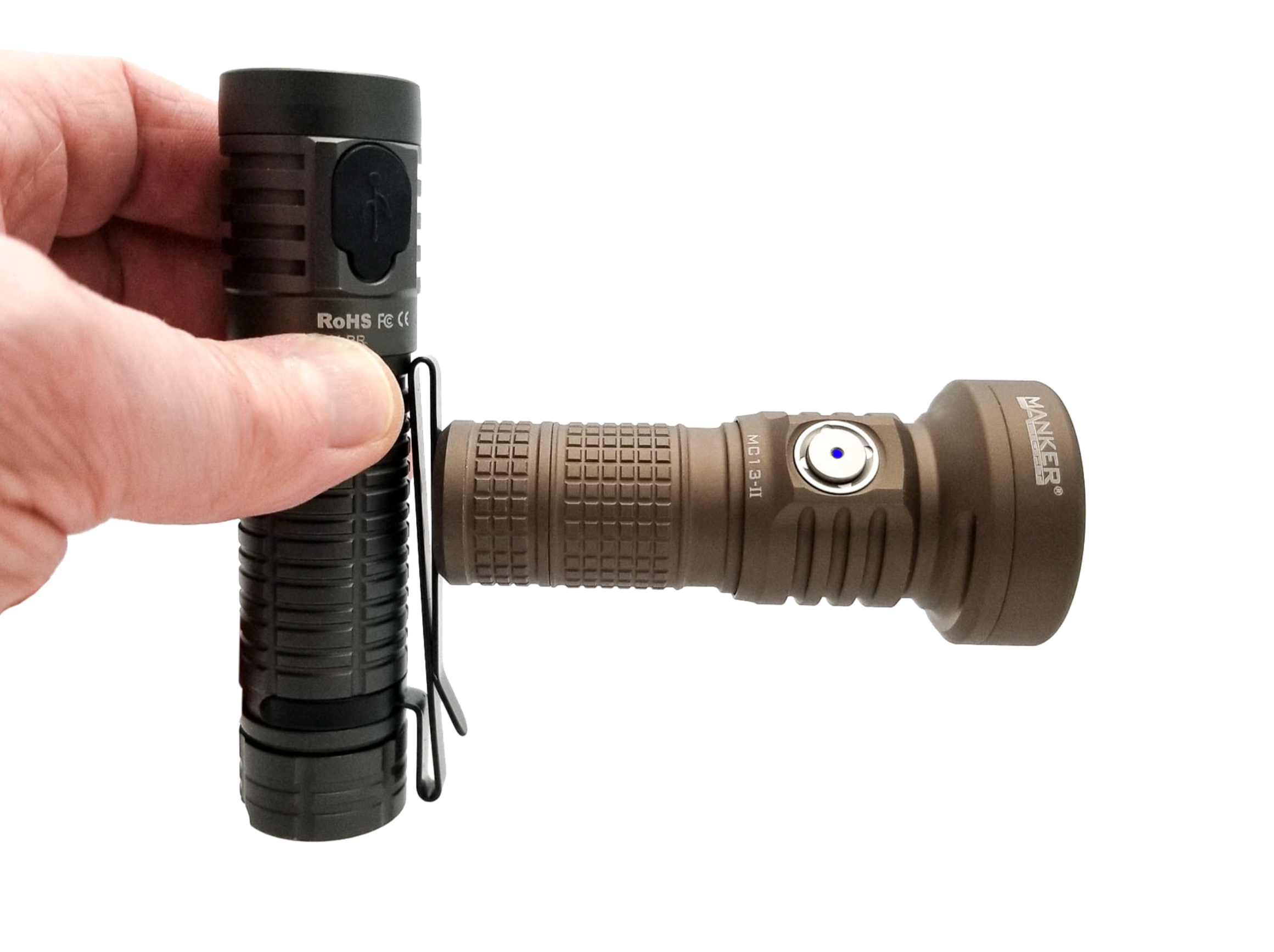 Telescopic Dual 18650 / 18350 Mankerlight MC13 II Flashlight - Sale!