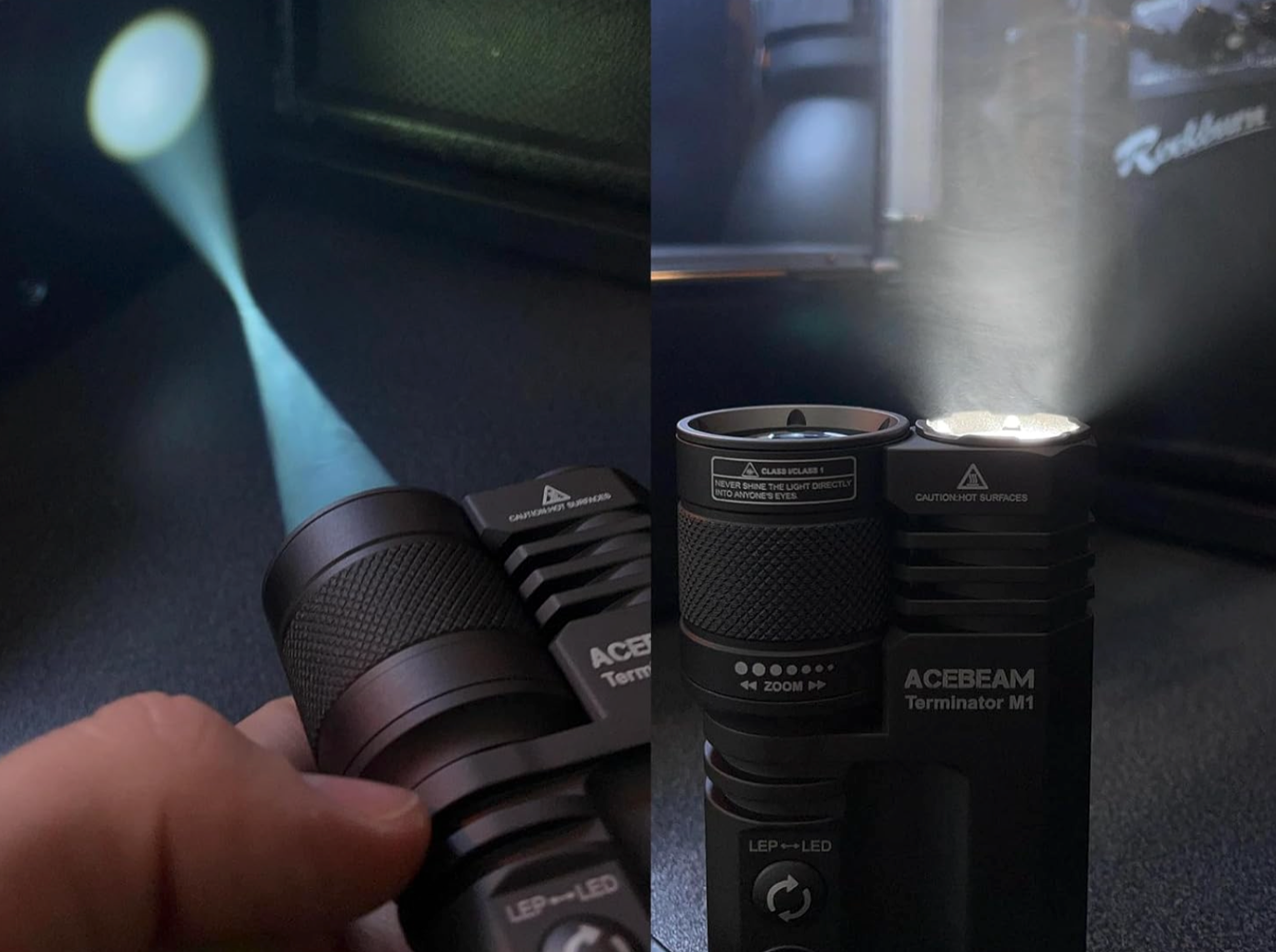 Terminator M1 Dual Head LEP/LED Flashlight (Limited Edition) - Acebeam® Exclusive