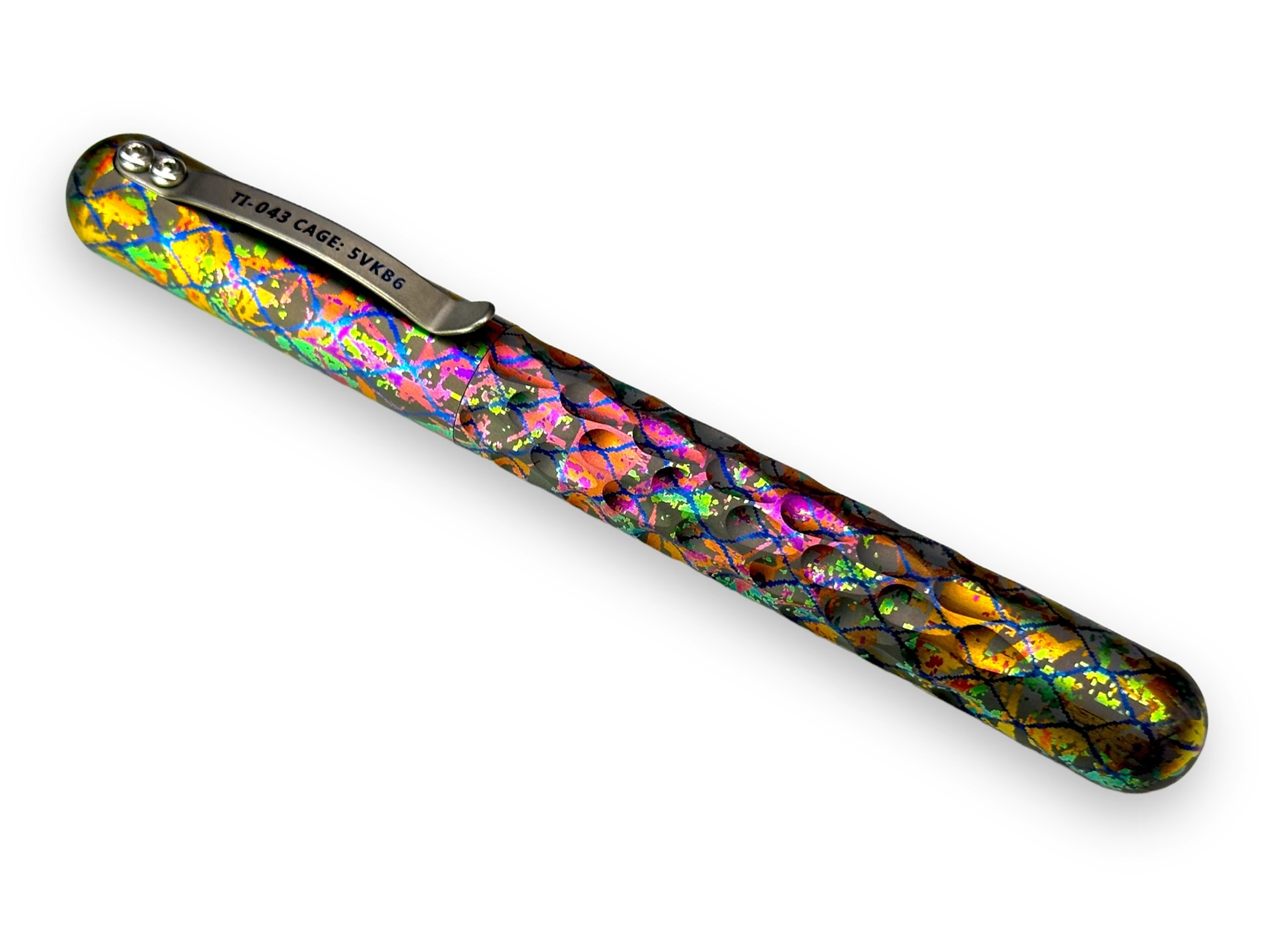 Signator Titanium Permanent Marker / Vault by Maratac® - Chaotic Aurora Pattern