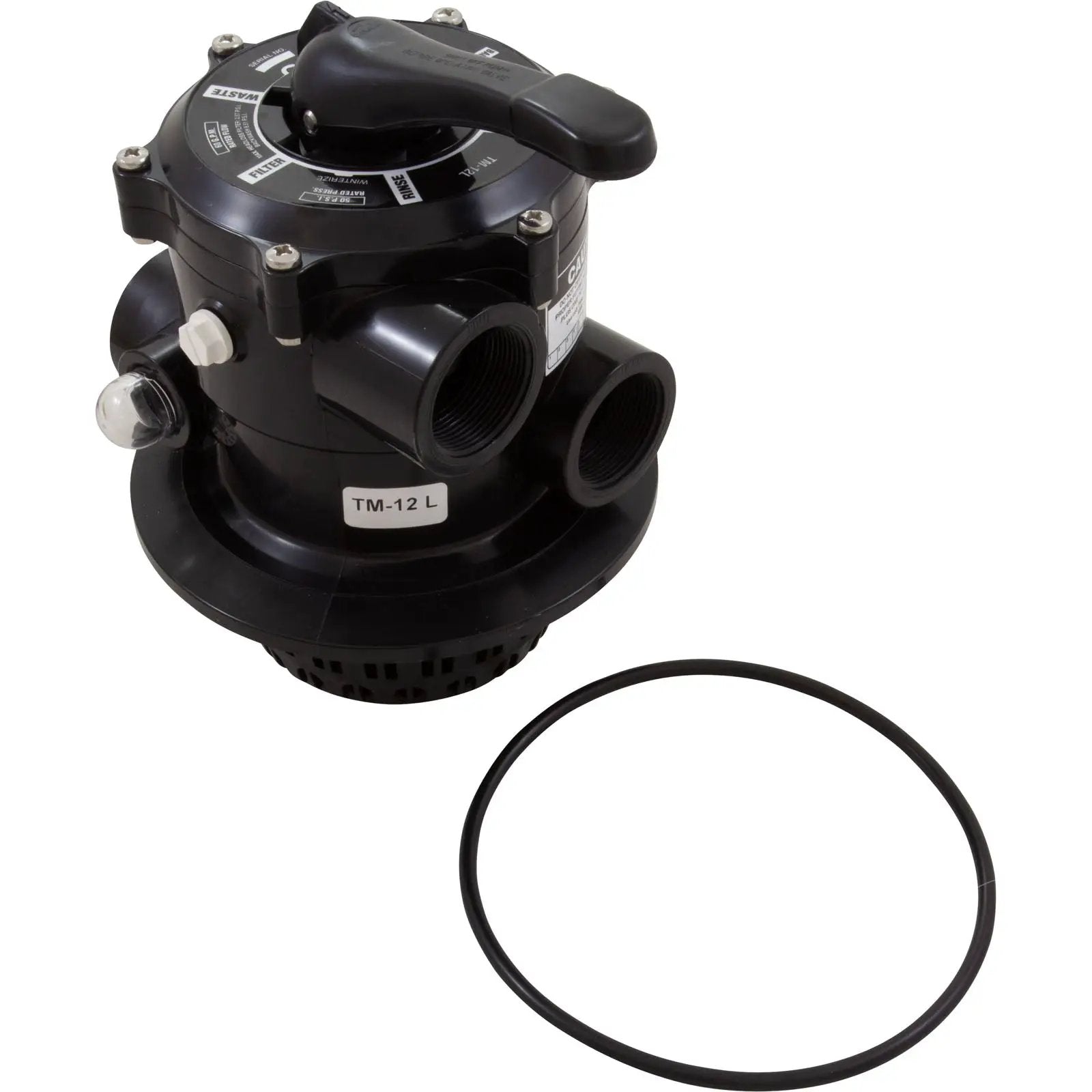 Pentair/Sta-Rite Crystal-Flo 1-1/2" 6-Position Multiport Valve (WC112-148) PVC Plastic Fittings & Valves: Valves - Dial Valves TM-12-L