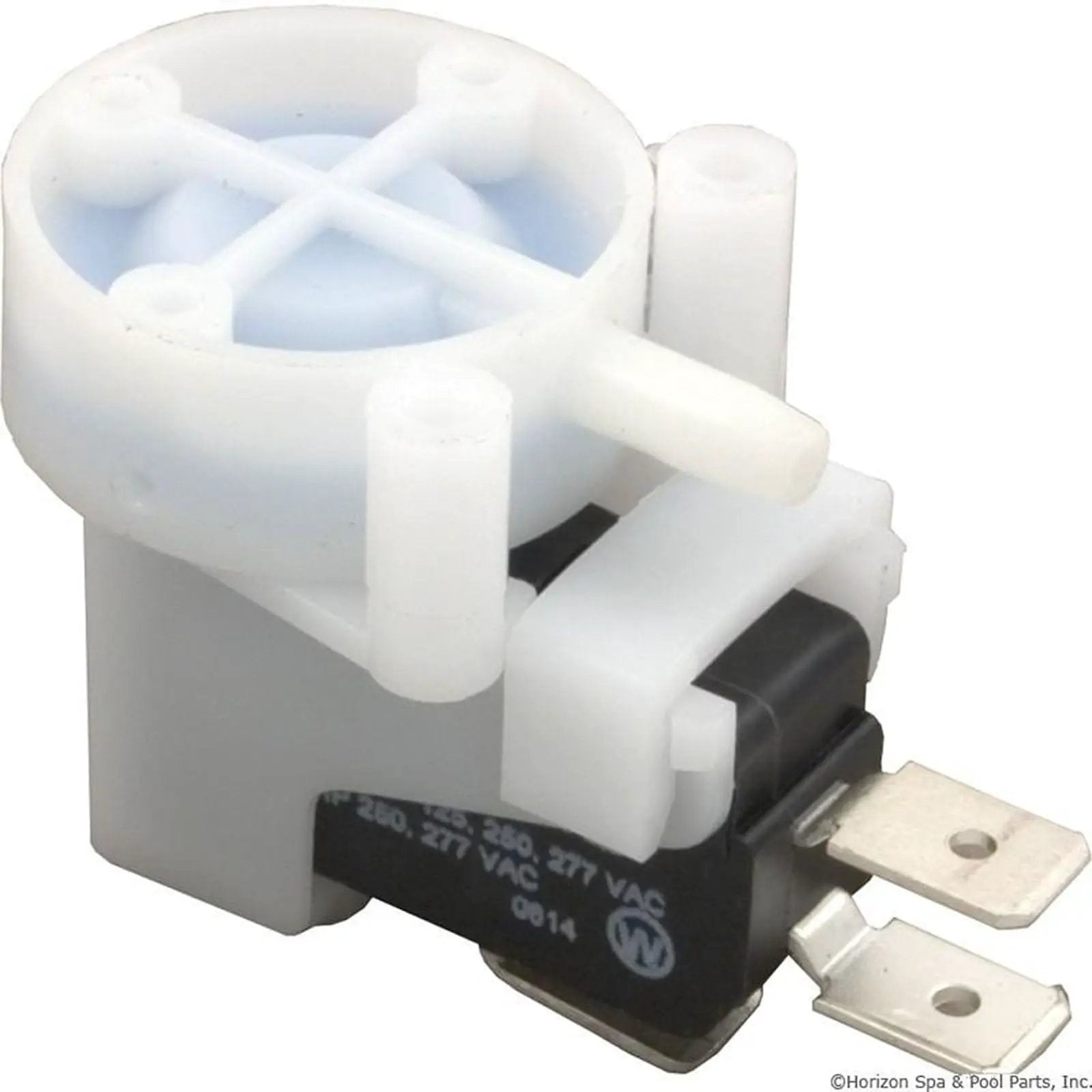 Pres:air:trol Tinytrol Momentary Air Switch [SPDT] [Side Spout] (TRM-111A) Spa Parts: Spa Air Switches - Momentary TRM-111A