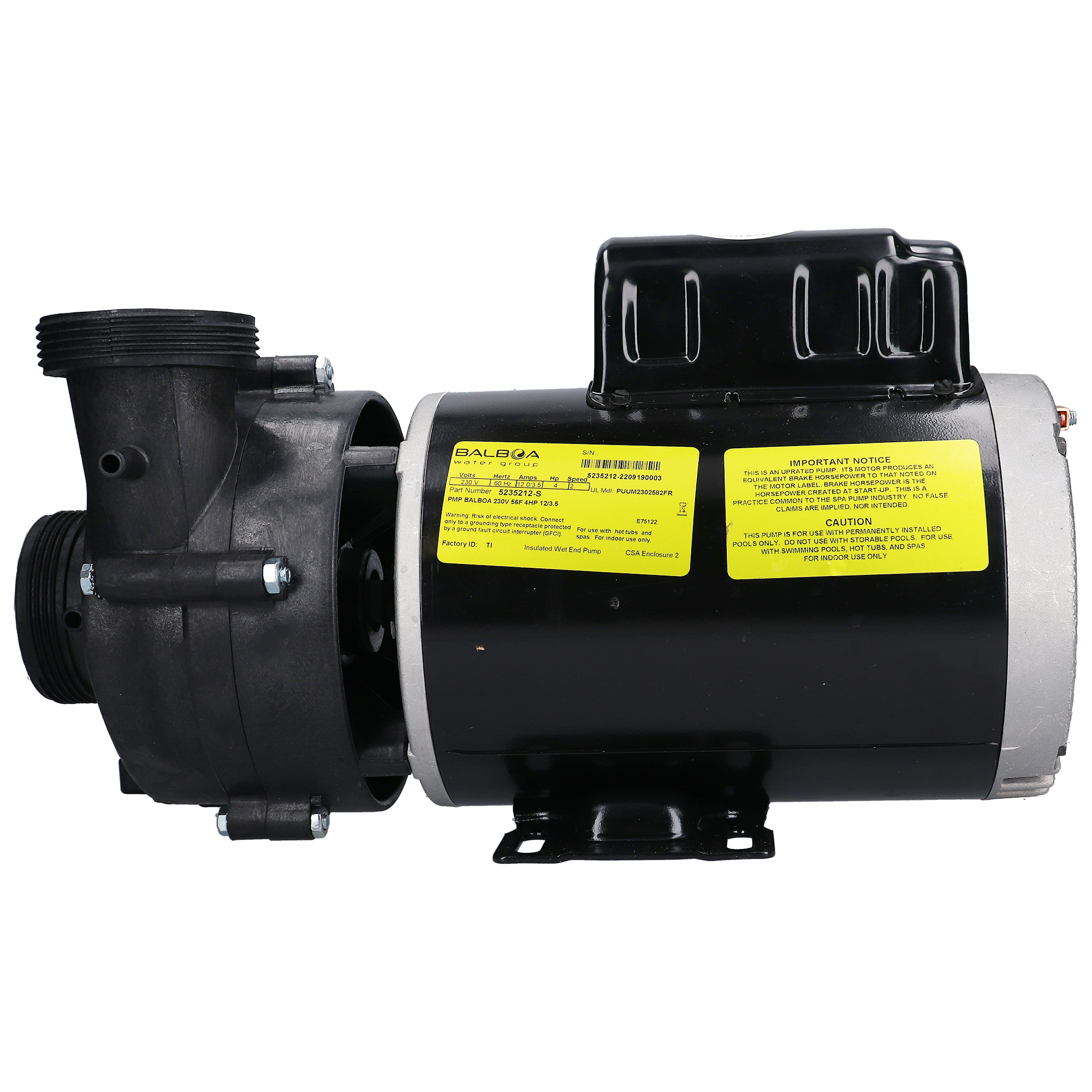 Balboa Vico Ultimax (Niagara) 4.0 HP Spa Pump [2"] [2-Spd] [240V] [12.0/3.5a] [56FR] (1016215)