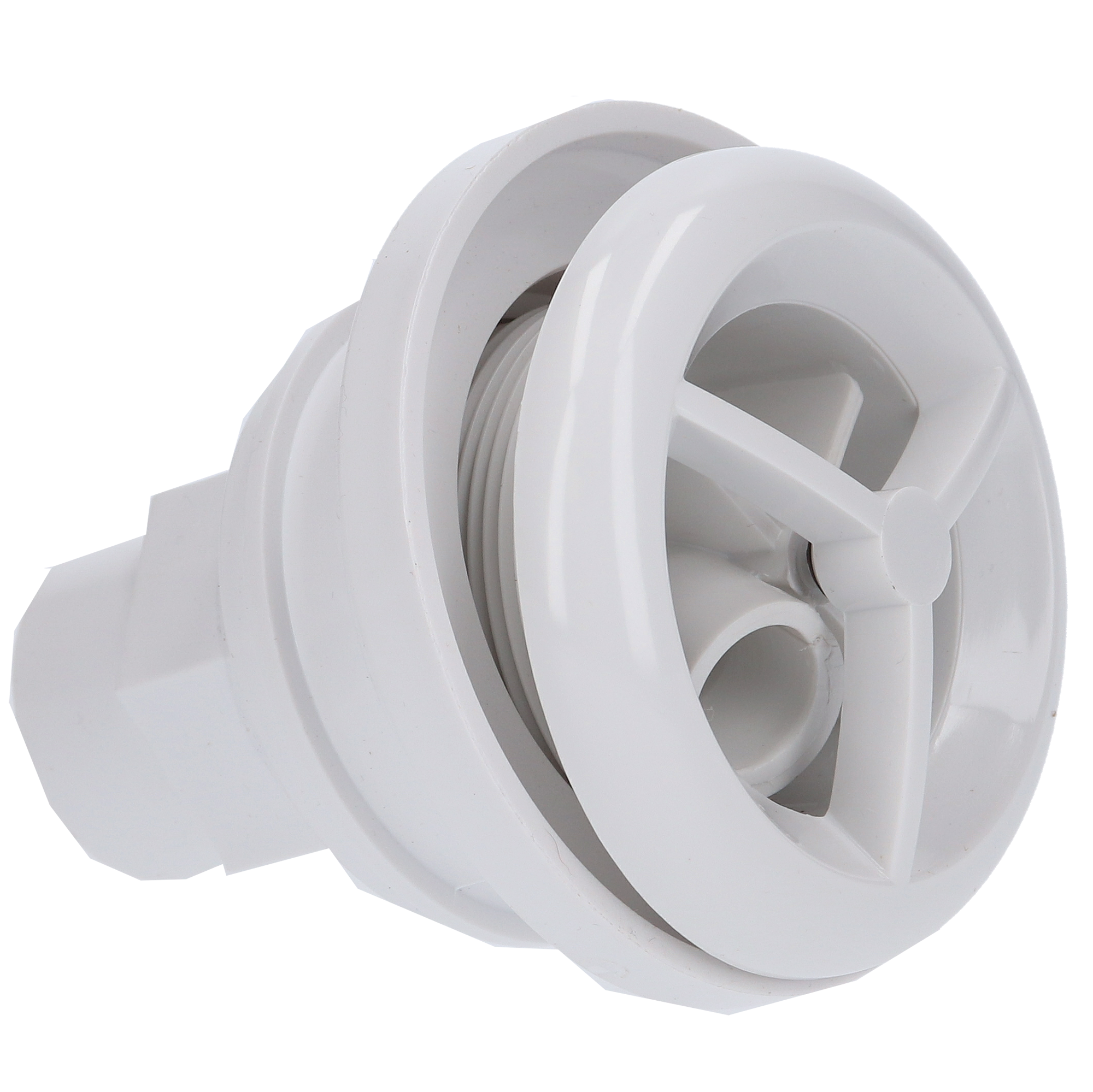 Balboa Microssage Jet Front W/Gunite Venturi Tee Assembly [White] (16-5275WHT)