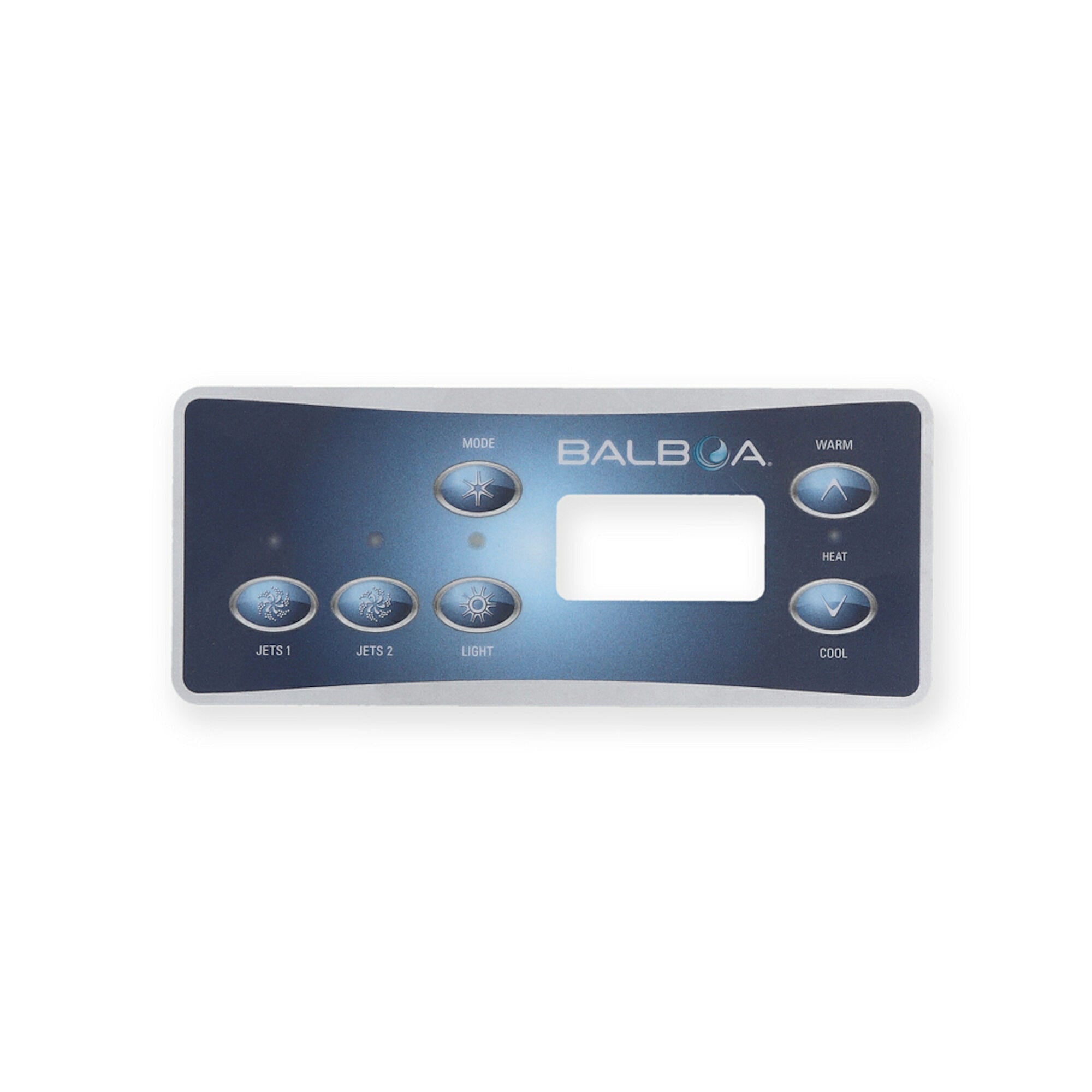 Balboa 6-Button Serial Standard Topside Panel Overlay [2 Pump] (10402)