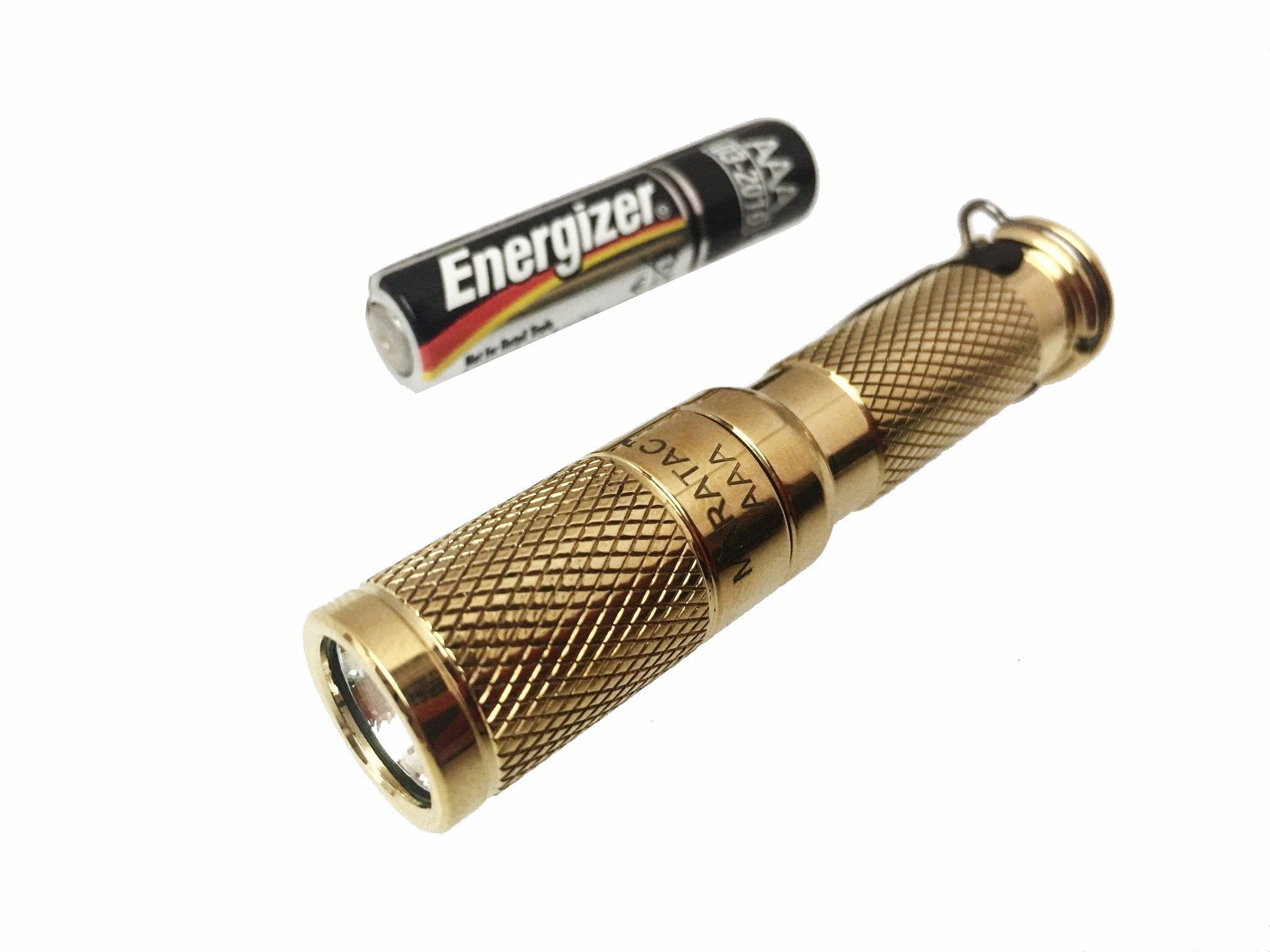 Brass AAA Flashlight by Maratac® REV 4