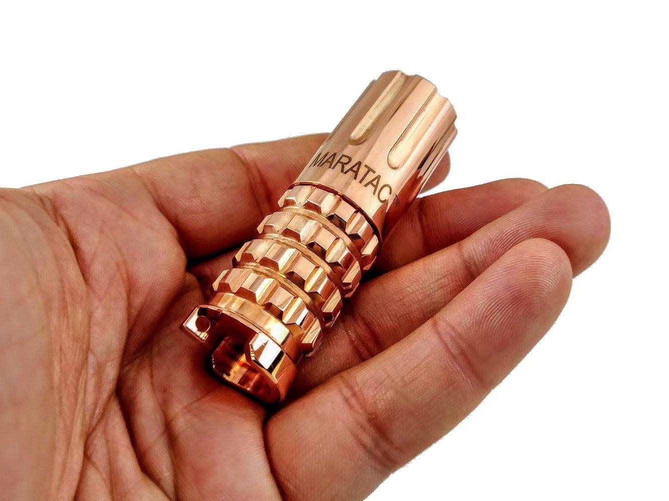 Copper CR123 LED Flashlight by Maratac® REV 3