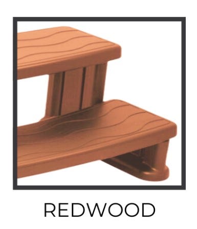 Cover Valet Spa Side Step - Redwood