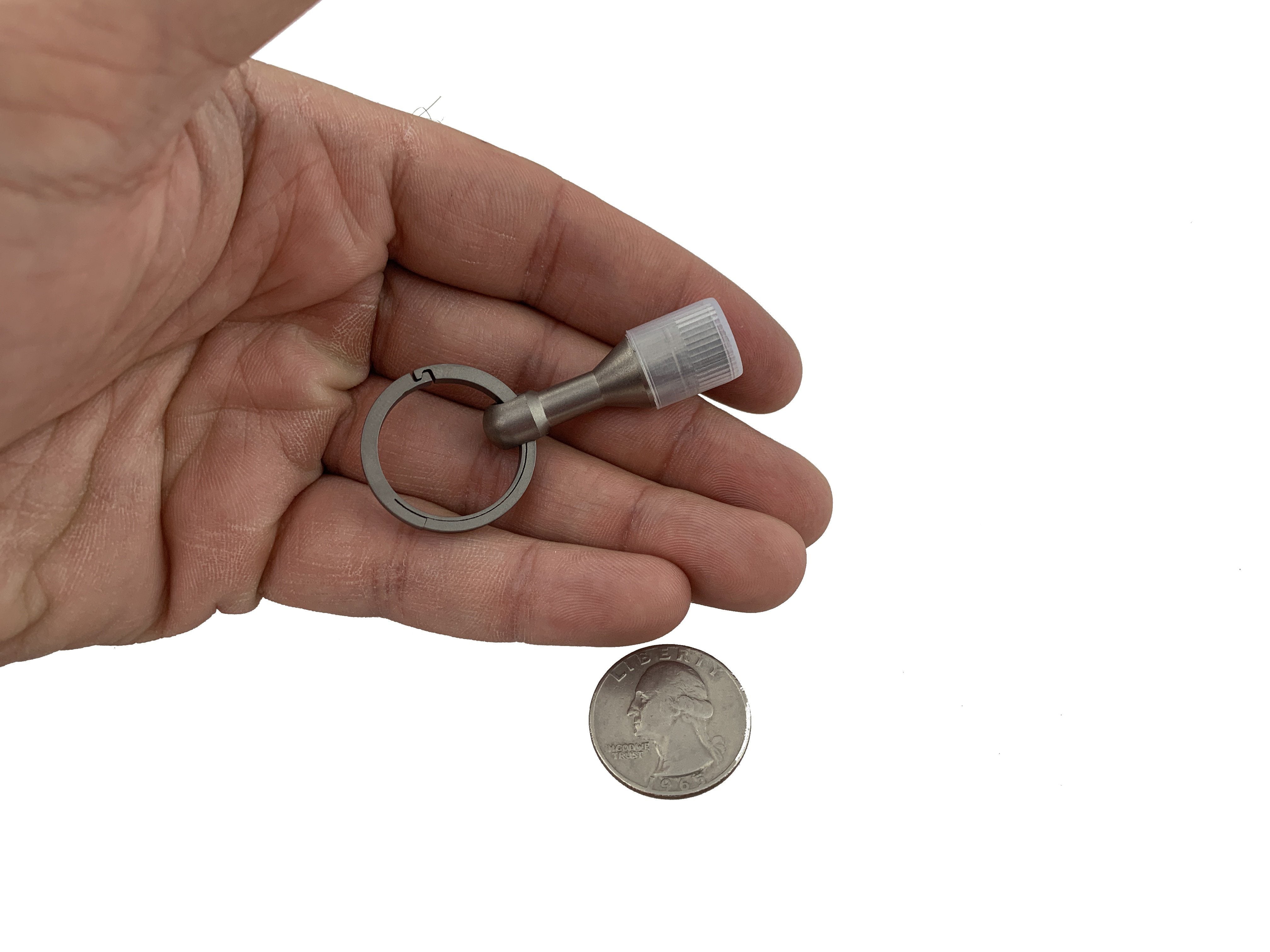 Titanium Magnetic Ferrous Tester + Living Spring Key Ring