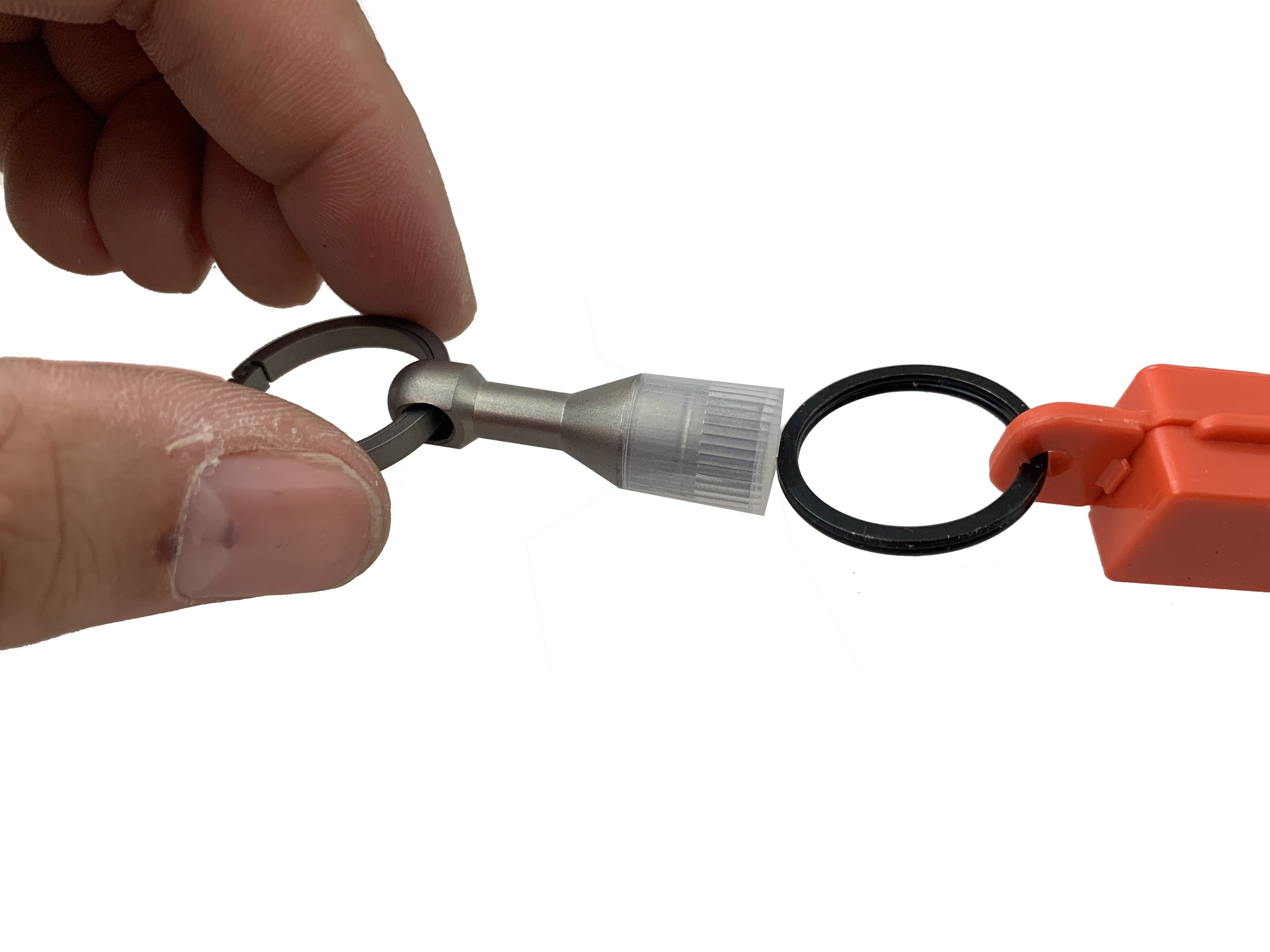 Titanium Magnetic Ferrous Tester + Living Spring Key Ring