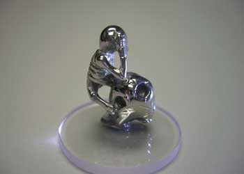 Ponderer Stainless Steel Figurine ~