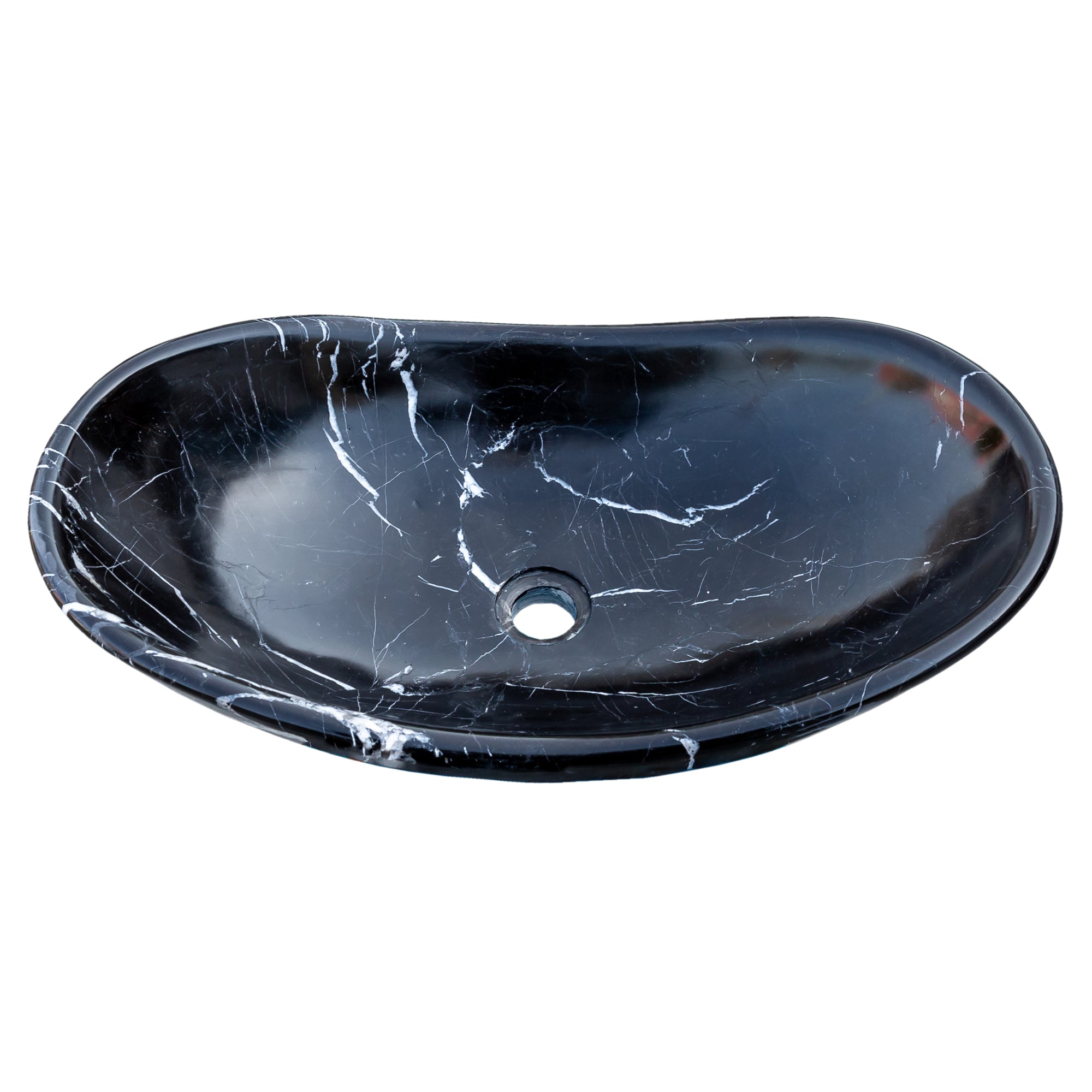 Toros Black Marble Above Vanity Gondola Design Bathroom Sink