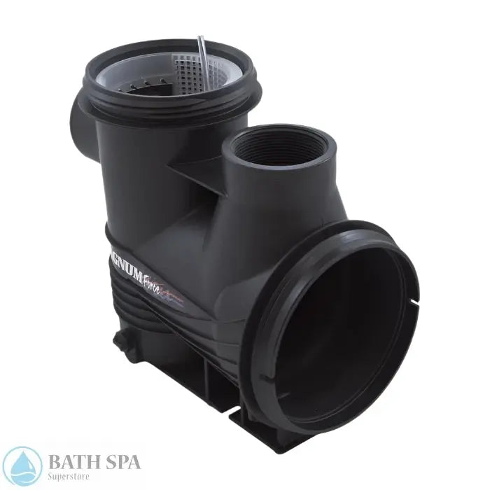 Jacuzzi Magnum Force 3 3" Trap/Pump Body W/Plugs [02/03+] (03-0907-01-R) Pool Parts: Pool Pump Parts 03-0907-01-R