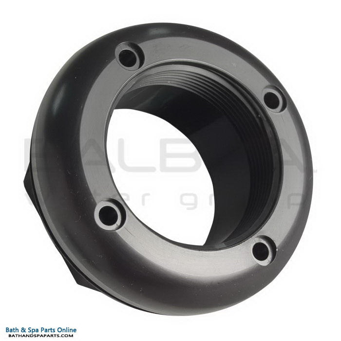 Balboa MD Fitting W/Nut [Gasket L] [Black] (10-6013BLK)