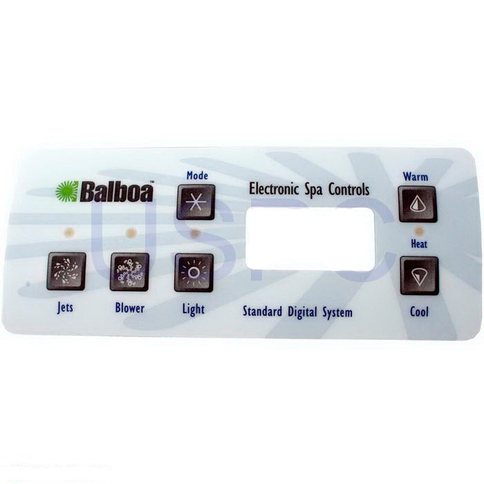 Balboa Overlay,Std Panel,LCD(1 Pump,Blower,Light) (10328)