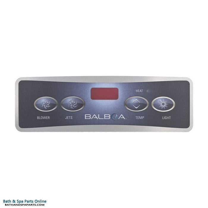 Balboa 4-Button E4 Lite Digital Duplex LCD Topside Panel Overlay (10671)