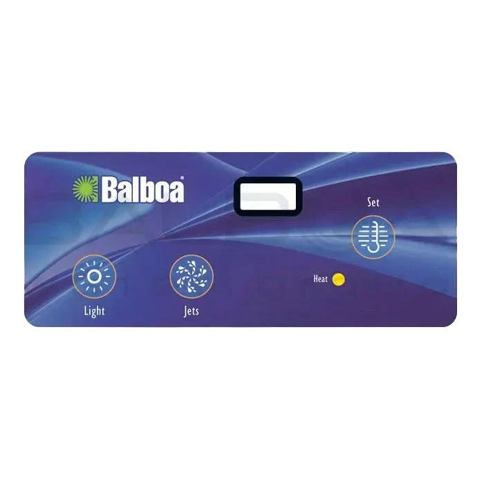 Balboa 3-Button Super Duplex Panel LCD Topside Overlay [No Blower] (10721) Spa Parts: Spa Topside Panel Overlays (Balboa) 10721