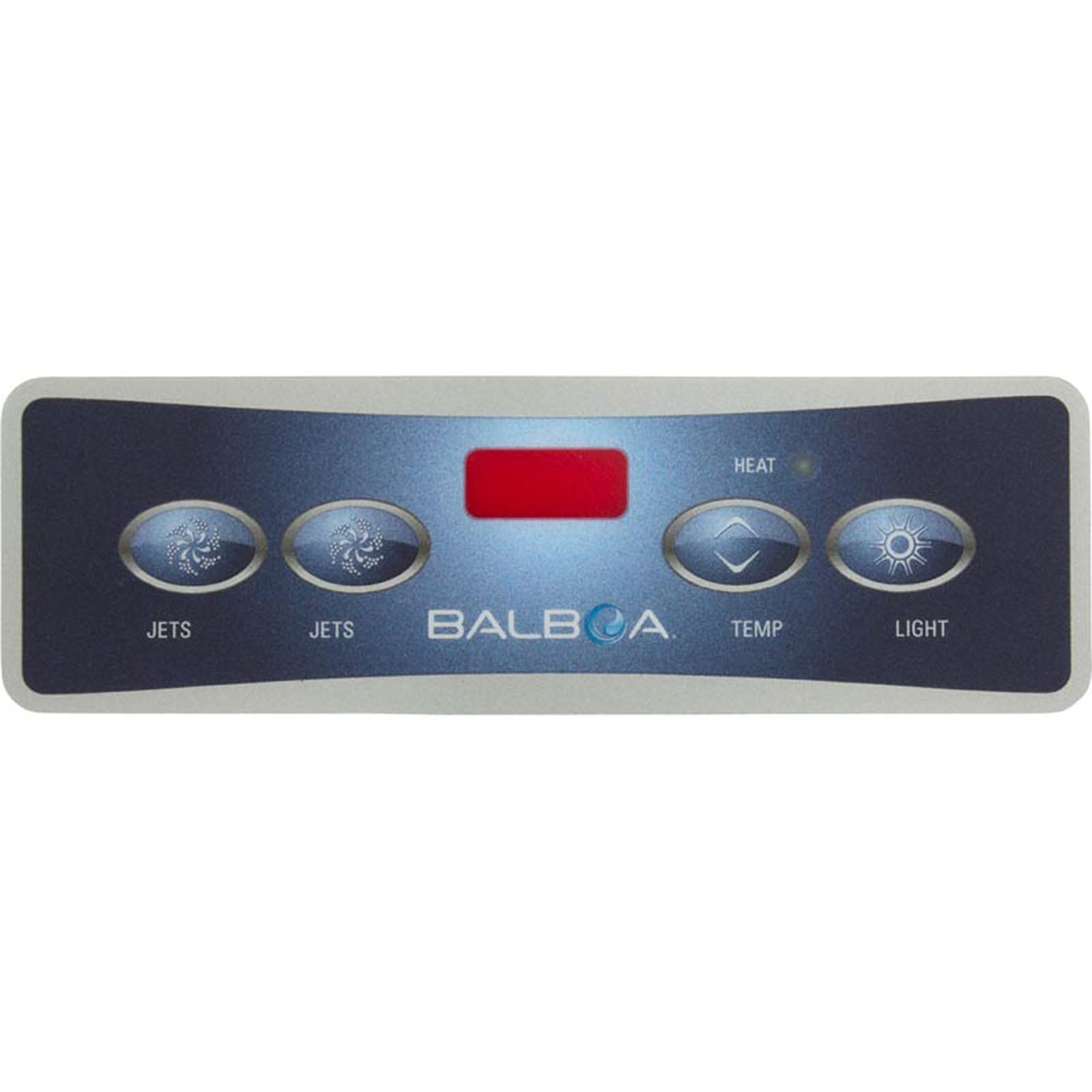 Balboa 4-Button E4 Icon 15 [LCD] Topside Panel Overlay (11853)
