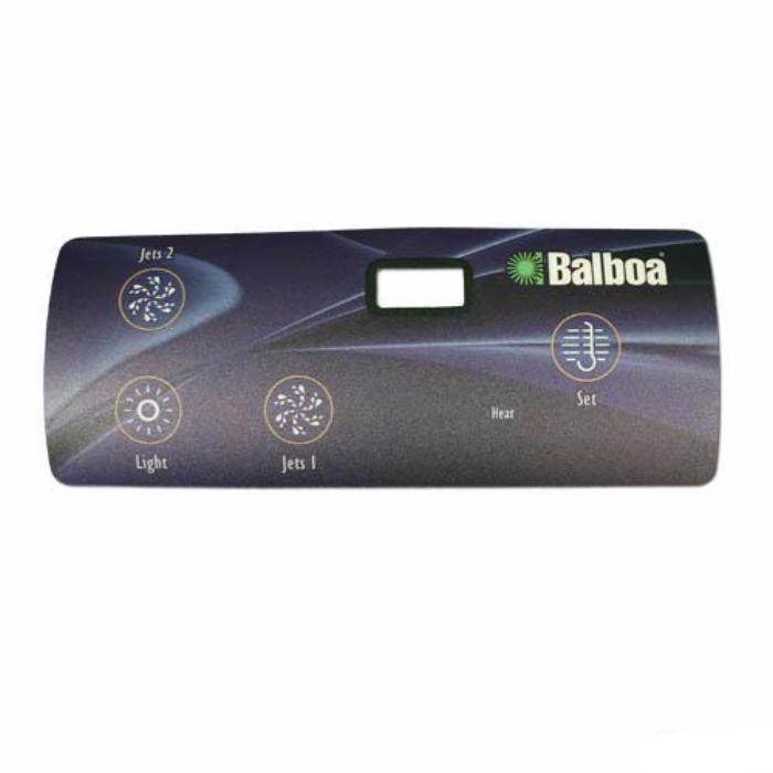 Balboa 4-Button E5 Super Deluxe LCD Topside Panel Overlay [2-Jets/Light/Set] (10764)