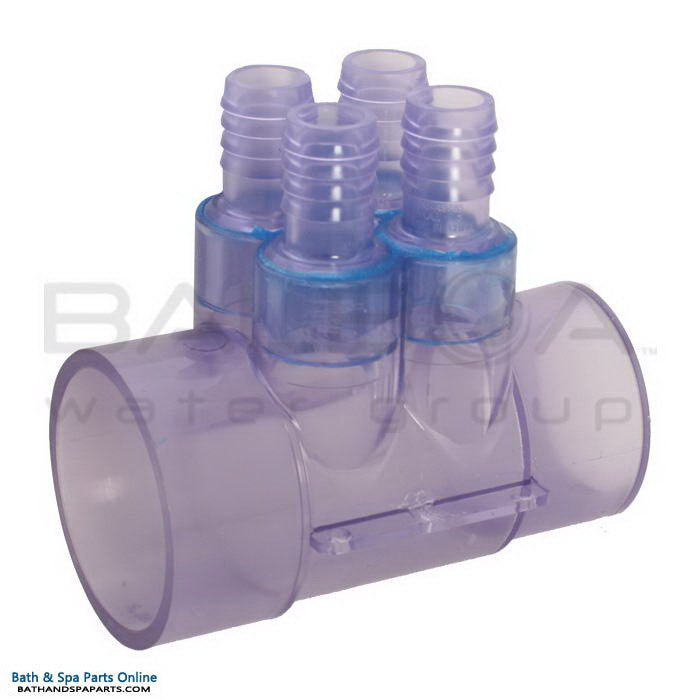 Balboa 4-Port Manifold [2" x 1 1/2" x 3/4" Barb] (11-4454)