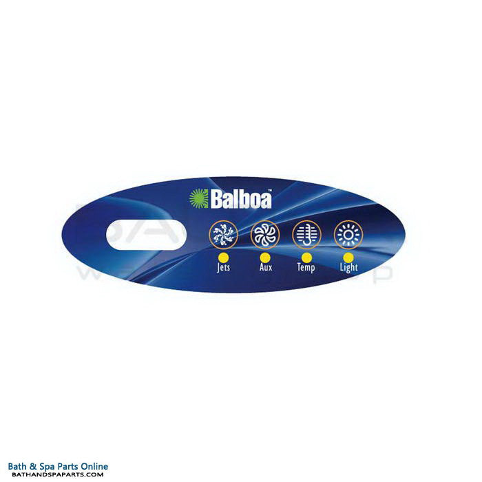 Balboa 4-Button Mini E4 ML200 Topside Panel Overlay (11344)