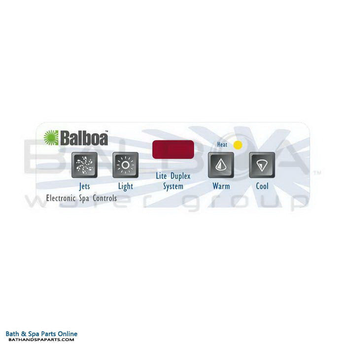 Balboa 4-Button E4 Topside Panel Overlay [Jets/Light] (11448)