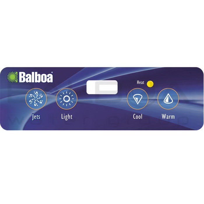 Balboa 4-Button VL403 Lite Duplex [LED] Topside Panel Overlay (11884)