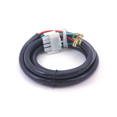 Male Pump Cord 2-Speed, 4-Pin Amp, (Black = Low Speed), 14/4, 60"Long, Plug Attached, w/Terminated Ends