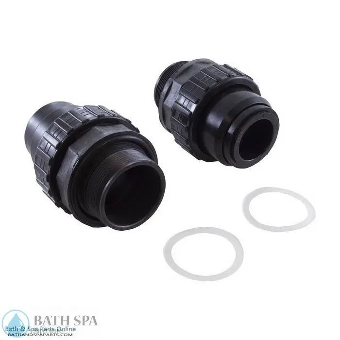 Waterway Crystal Water Bulkhead Fittings Pack - [Fitting Nuts - O-Ring - 2 1/2" To 2"] (550-4270) Spa Parts: Nuts Bolts & Screws 17-270-1064_XL