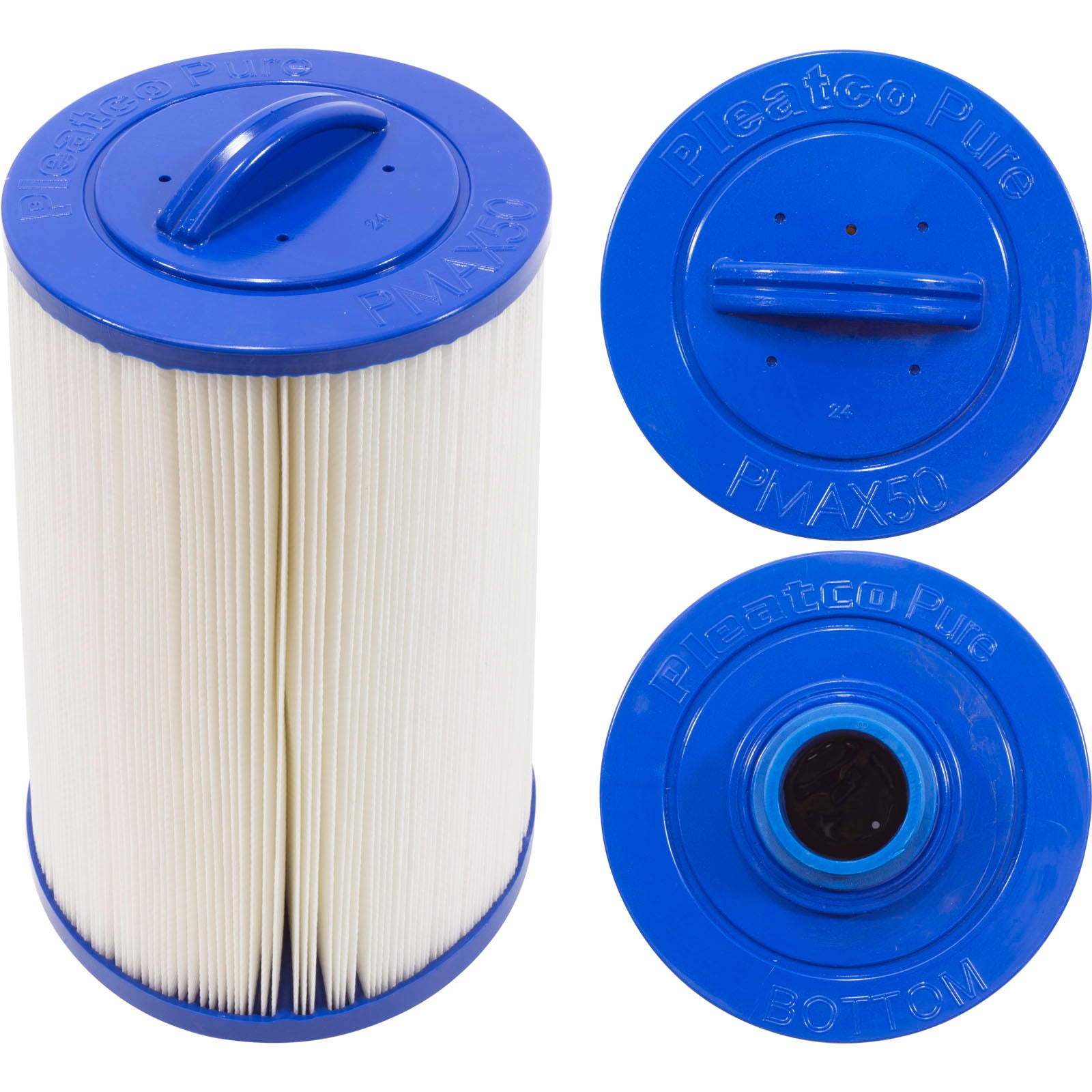 Filter Cartridge 5CH-35 MPT: 1.5" bottom, closed top w/handle