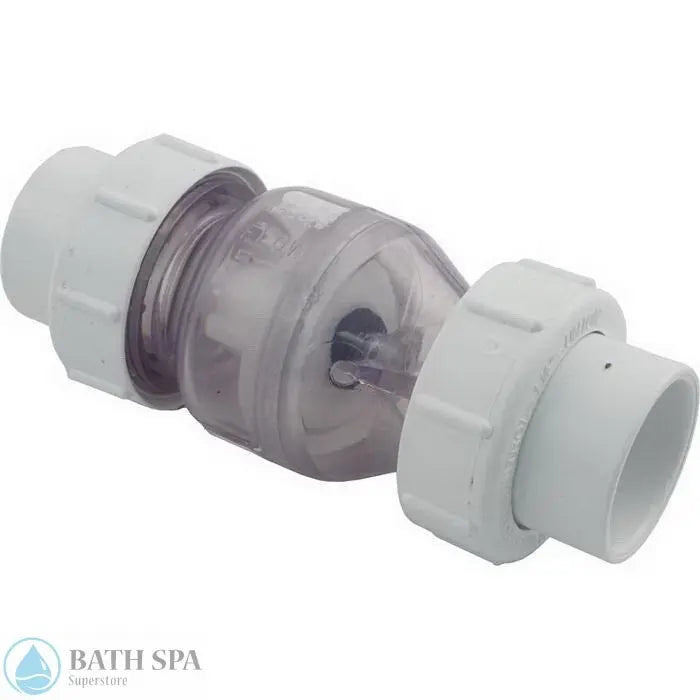 Flo Control Spring Check Valve [1-1/2" Slip] [1/2 lb] [True Union] (1700C15) PVC Plastic Fittings & Valves: Valves - Check Valves 1700C15