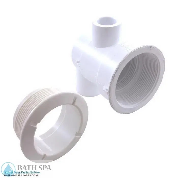 Waterway Poly Jet Body [1/2" Slip (Air) x 1" Spigot x 3/4" Slip (Water)] [Elbow (Ell) Body] (210-5960) Spa Parts: Spa Jets (Waterway Poly Jets) 210-5960