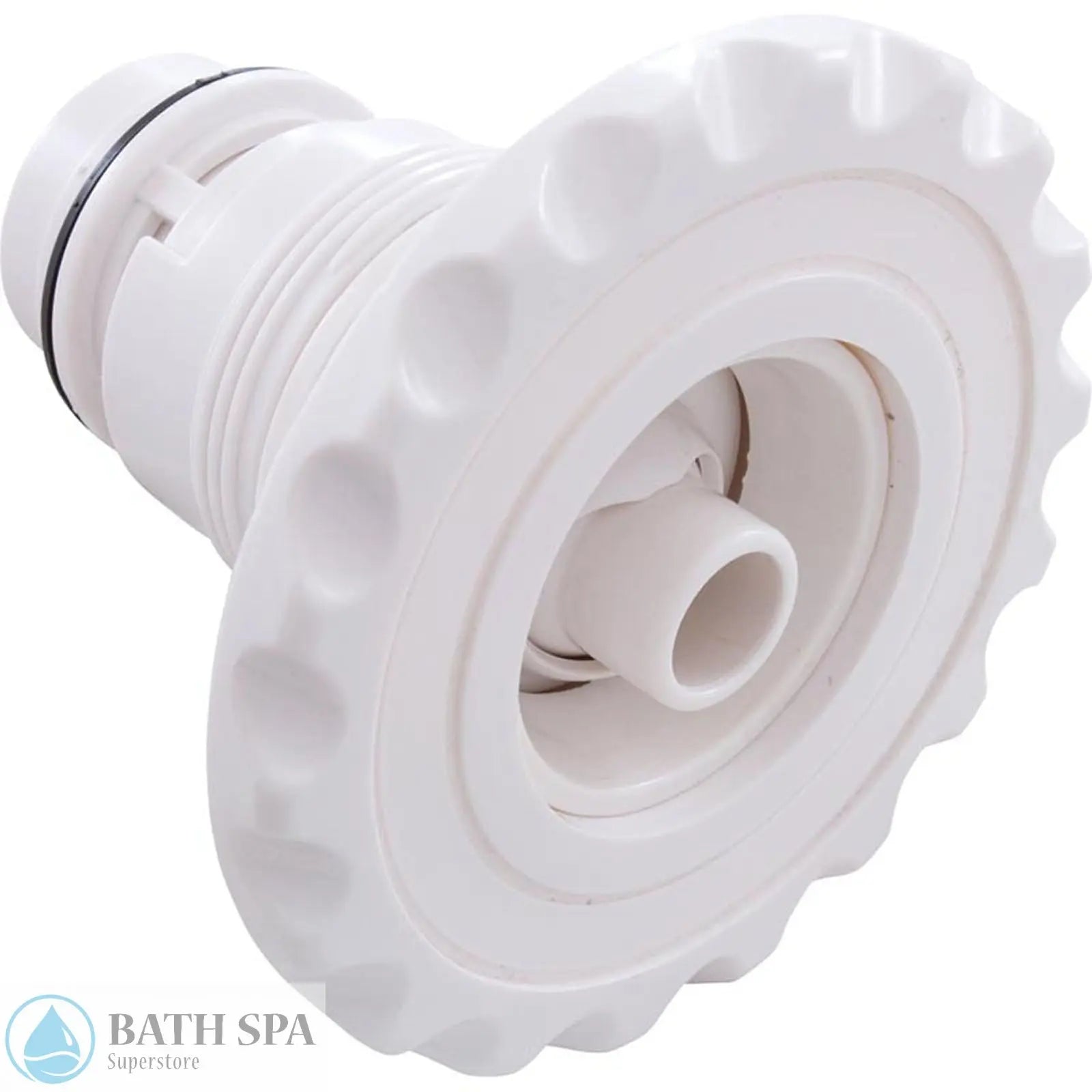 Waterway Poly Jet Internal [4-3/16" FD] [Directional] [Deluxe Scallop] [White] (210-6190) Spa Parts: Spa Jets (Waterway Poly Jets) 210-6190_59e26111-8223-4732-a3a3-ed9c6fdacbe9