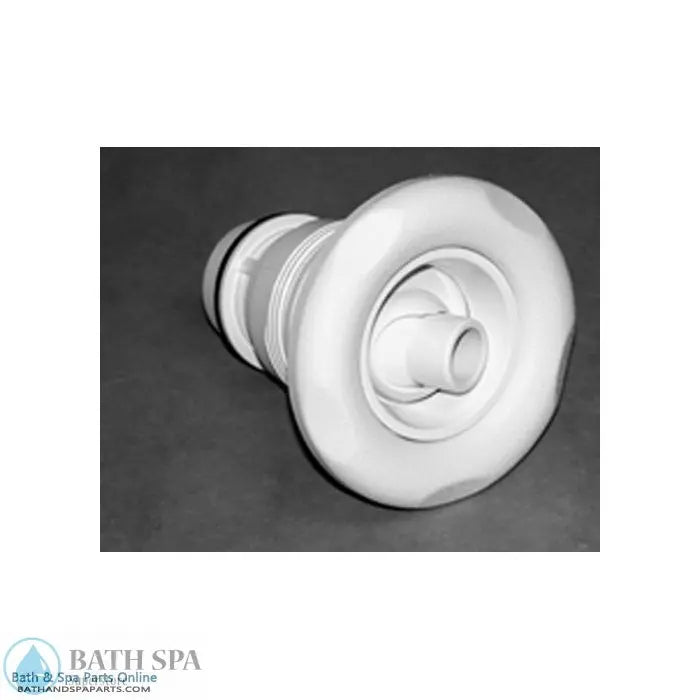 Waterway Poly Gunite Jet Internal [Pulsator] [5-Point Scallop] [Large Face] [White] (210-6560) Spa Parts: Spa Jets (Waterway Poly Jets) 210-6560