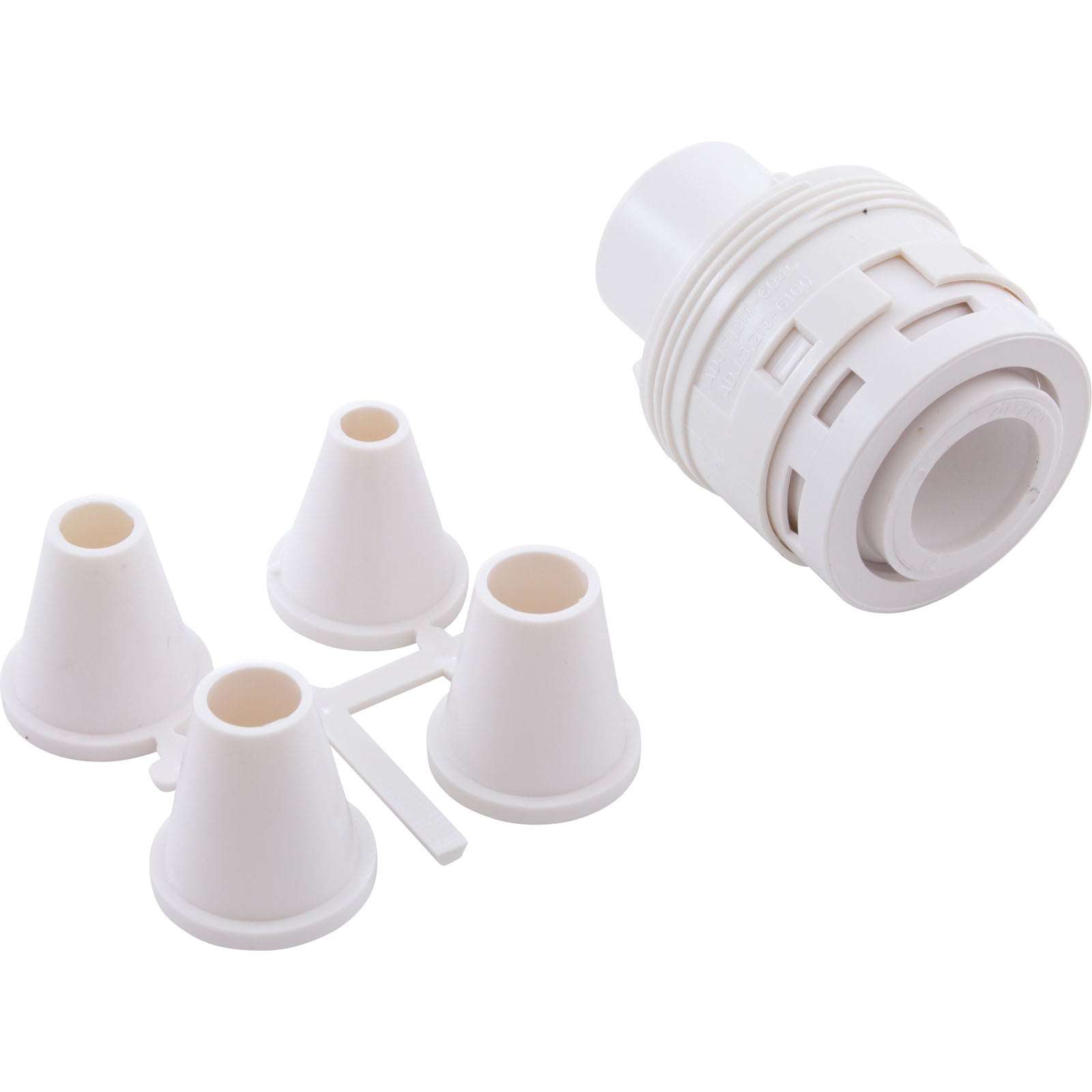 Waterway Standard Poly Jet Caged Style Nozzle [Whirlpool] [Directional] [White] (210-9790)