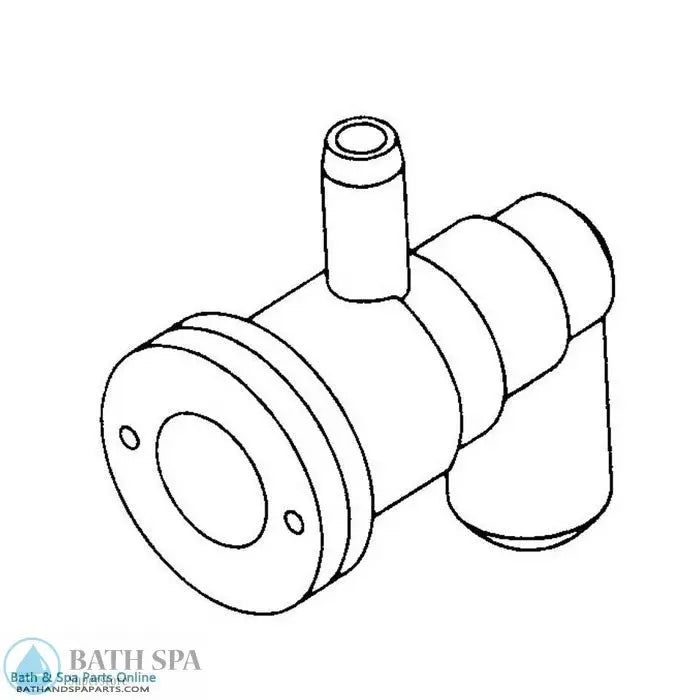 Waterway Cluster Jet Adjustable Elbow [Ell] Body [1" HS] [3/8" Barb (Air) x 3/4" Barb (Water)] (212-0740) Spa Parts: Spa Jets (Waterway Ozone/Cluster Jets) 212-0740