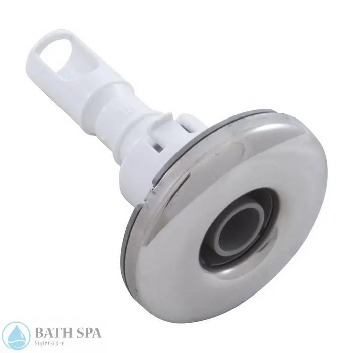 Waterway Adj Cluster Storm Jet Internal [2" FD] [Directional] [5-Point Scallop] [Gray/SS] (212-1507S) Spa Parts: Spa Jets (Waterway Adjustable Cluster Storm Jets) 212-1507S