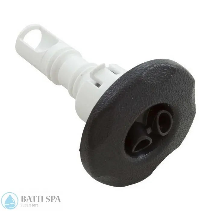 Waterway Adj Cluster Storm Jet Internal [2" FD] [Fixed] [Twin] [Scalloped] [Black] (212-1591) Spa Parts: Spa Jets (Waterway Adjustable Cluster Storm Jets) 212-1591