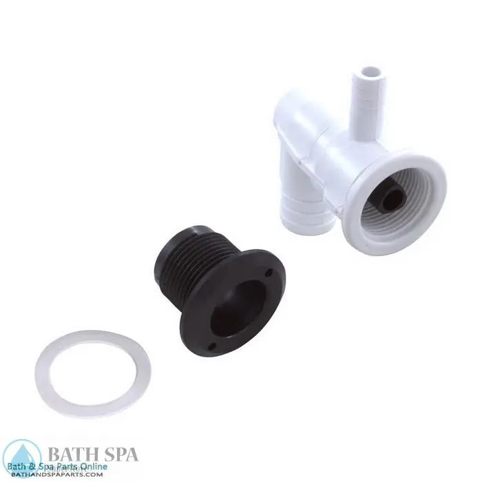 Waterway Euro Cluster Storm Jet Body [1" HS] [3/8" Barb (Air) x 3/4" Barb (Water)] (212-1630) Spa Parts: Spa Jets (Waterway Adjustable Cluster Storm Jets) 212-1630