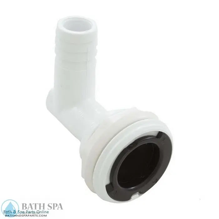 Waterway Cluster Storm Jet Body [No Air x 3/4" Barb (Water)] [W/Gasket] [White] (212-1720G) Spa Parts: Spa Jets (Waterway Adjustable Cluster Storm Jets) 212-1720G