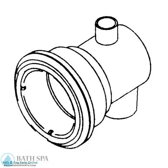 Waterway Power Series Jet Body [1/2" Slip (Air) x 3/4" Slip (Water)] (212-4760) Spa Parts: Spa Jets (Waterway Power Storm Jets) 212-4760