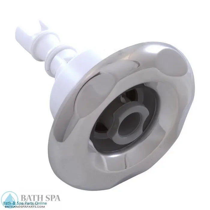 Waterway Mini Storm Jet Internal [3" FD] [Directional] [5-Point Scallop] [Gray/SS] (212-5417S) Spa Parts: Spa Jets (Waterway Mini Storm Jets) 212-5417S