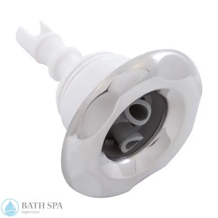 Waterway Mini Storm Jet Internal [3" FD] [Twin Roto] [5-Point Scallop] [Grey/SS] (212-5437S) Spa Parts: Spa Jets (Waterway Mini Storm Jets) 212-5437S